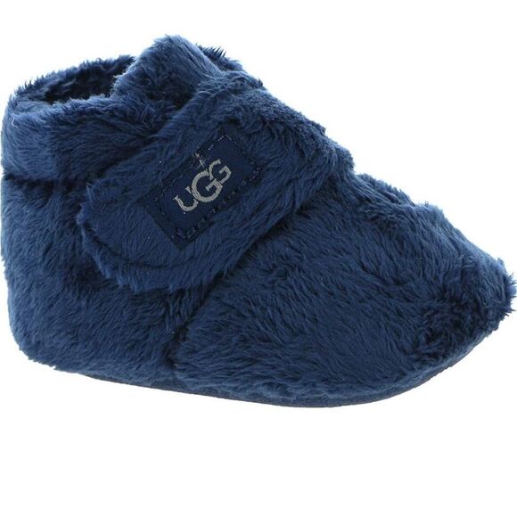 BABY UGG BIXBEE NAVY SIZE 02/03 SMALL (6-12 )MONTH BOOTIE - Picture 1 of 9